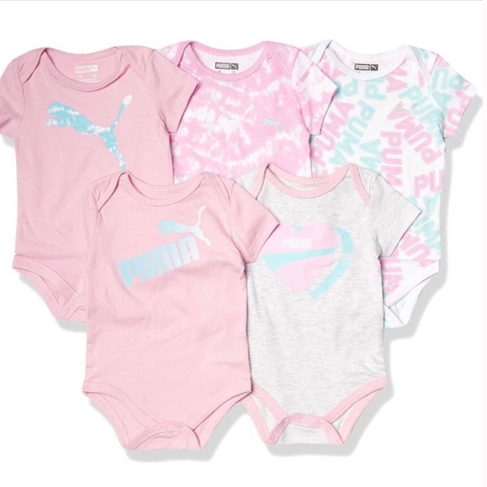 Puma baby girl 5 pack Bodysuit Collection